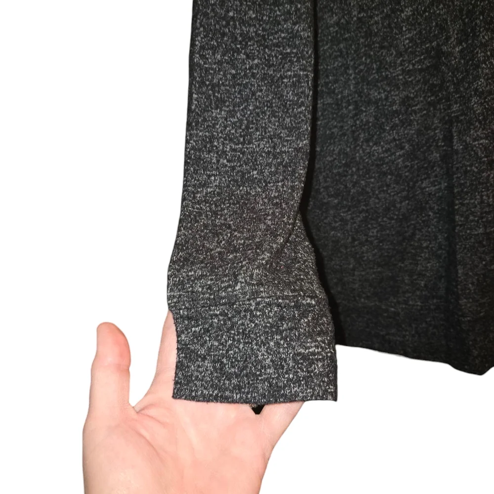 Soft Surroundings Cozy Cabin 2AD02 Dark Gray Long Sleeve Pullover Tunic Size L - Picture 7 of 9